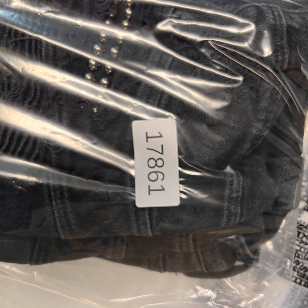 Rue21 Skinny Arc Supreme Flex Jeans Mens 30x30.5* Black Distressed Denim Pants - Picture 13 of 13